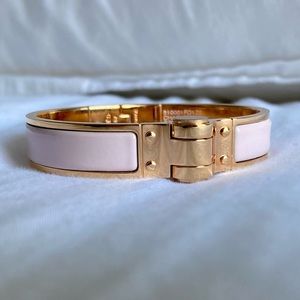 NEW Hermes pink enamel bracelet